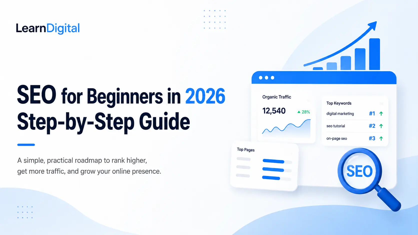 SEO for beginners in 2026 step by step guide article cover